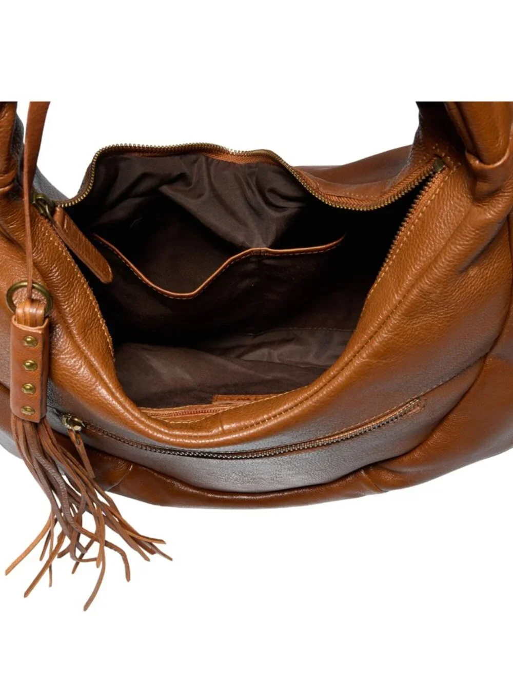 Vilenca Holland PREMIUM Rubbed Leather Double Stitched Luxury Large Hobo Handbag